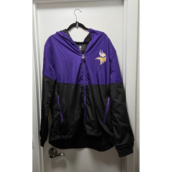 Minnesota Vikings Men's Hooded Jacket Size XL NFL Full Zip Up  NWT - Picture 1 of 5